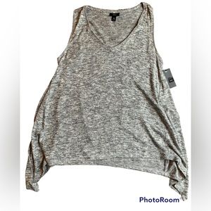 Mossimo grey v-neck sleeveless top, XL